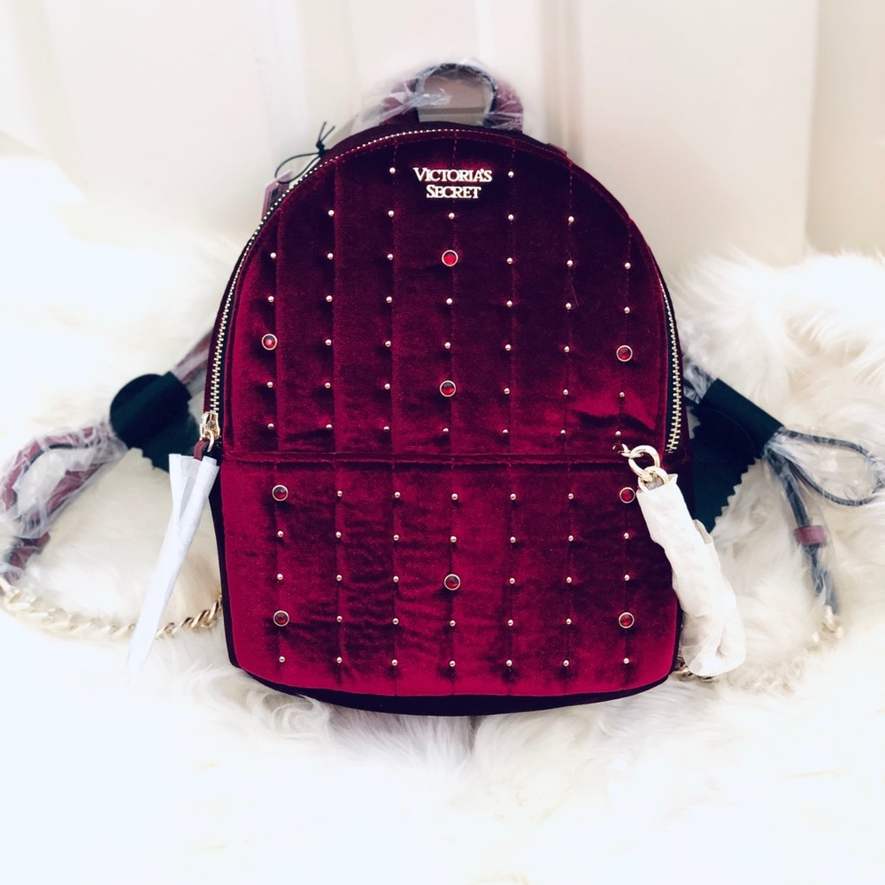 VICTORIAS SECRET VELVET BACKPACK
